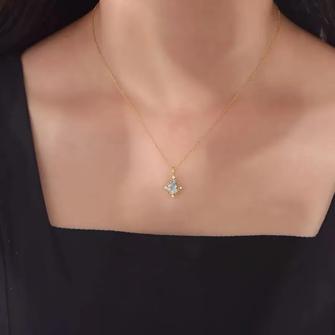 Collier Topaze "Rayons d'Élégance" Argent