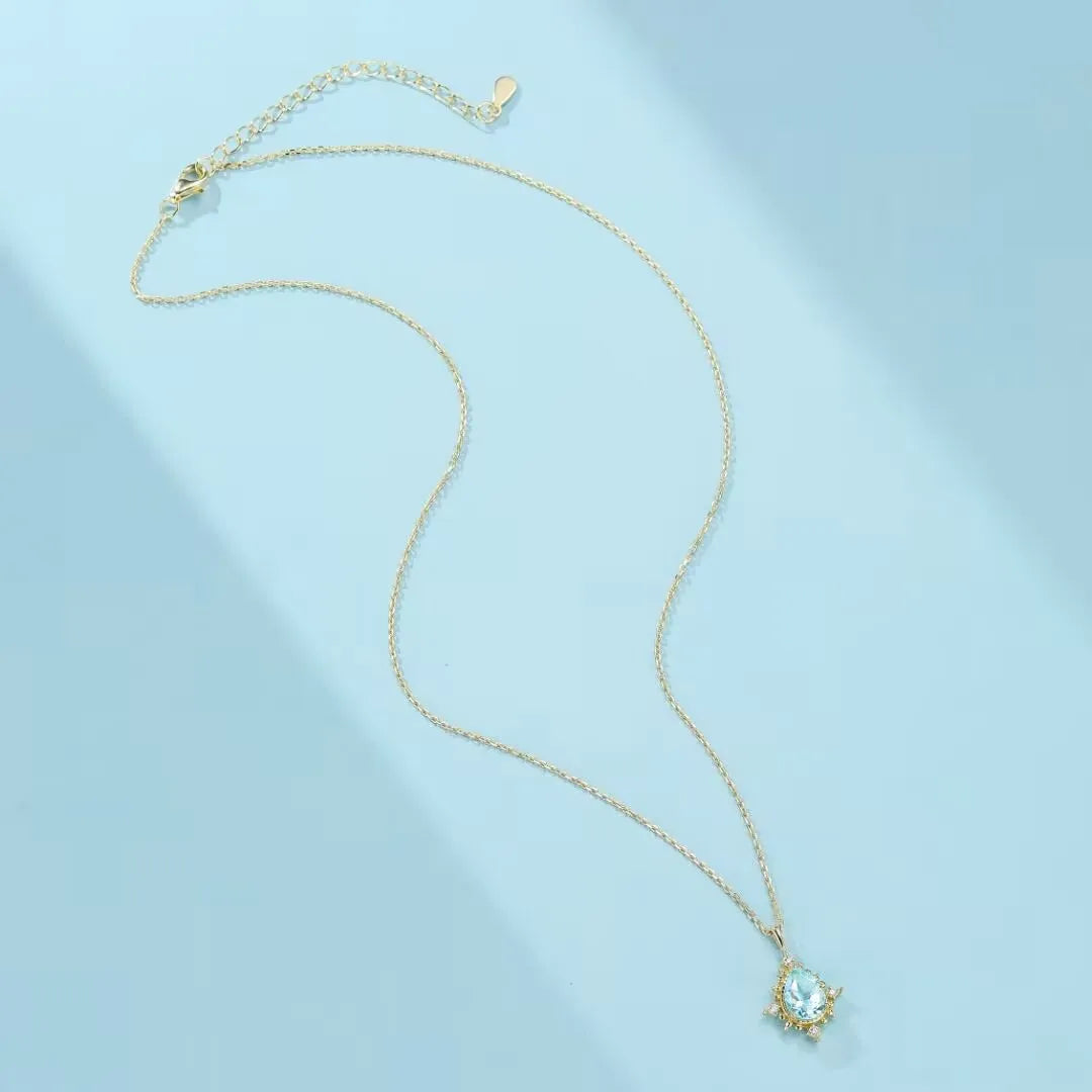 Collier Topaze "Rayons d'Élégance" Argent